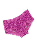 Medium-Rise Cross-Dyed Boyshorts, Fine Wine