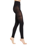 Floating Lines Footless Tights, Very Black