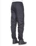 Nylon Quilted Track Pants, Black