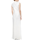 Sista Sleeveless Gown, Rose Cream