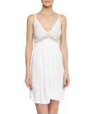 Colette Lace Chemise, White