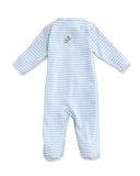Mini Golf Striped Footie Pajamas, Blue, Size Newborn-12 Months