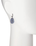 Wavy Sapphire Drop Earrings