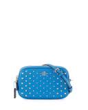 Studded Oval Crossbody Clutch Bag
