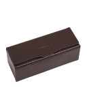 OP 2 Leather Eyewear Frame Case, Dark Brown
