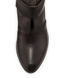 Oju Leather Ankle Boot, Black