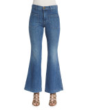 The Mariner Flare-Leg Ankle Jeans, Pacific Blue