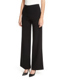 Terena Admiral Crepe Tailored Wide-Leg Pants