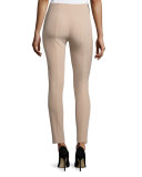 Cosso Skinny Cropped Pants, Amber Beige