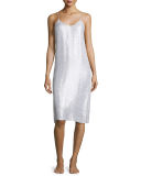 Metallic Shift Midi Slip/Nightgown