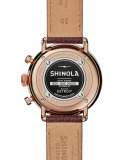 43mm Canfield Chronograph Watch, Bourbon/Oxblood