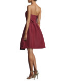 Strapless Ruched Cocktail Dress