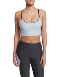The Cut Solid Cami Sports Bra, Saltwater/Black