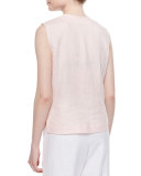 Linen Button-Front Shell