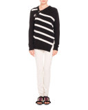 Five-Pocket Skinny Jeans, Cream