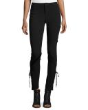 The Getaway Laced Crepe Pants, Black