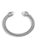 Cable Classics Bracelet with Pearls and Diamonds