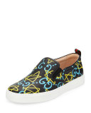 Dublin GucciGhost Leather Slip-On Sneaker