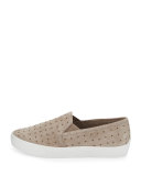 Huxley Mini-Stud Skate Sneaker, Gray