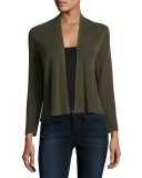 Sleek Ribbed Cropped Cardigan, Surplus