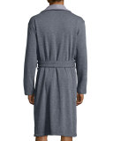 Robinson Shawl-Collar Long Robe, Gray