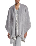 Reversible Blanket Shawl, Snow Leopard
