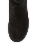 Tacey Suede Over-The-Knee Boot, Black