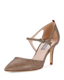 Phoebe Shimmery Mary Jane Pump, Gold