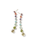 18k Rock Candy 8-Stone Dangle Earrings in Summer Rainbow