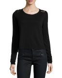 Matrika Long-Sleeve Top with Lace Inserts