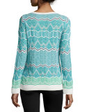 Frequency Zigzag Long-Sleeve Top