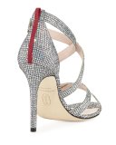 Strut Strappy Sparkle Sandal, Silver