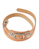 Classic Leather Wrap Bracelet, Pink