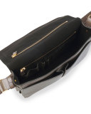 Men's Leather Messenger Bag, Slate