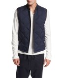 Down Quilted Liner Vest, Navy
