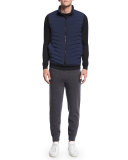 Aster Textured Crewneck Sweater, Black