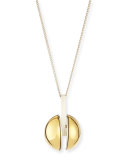 Ellie Two-Tone Golden Pendant Necklace, 33"
