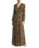 Louisiana Tapestry-Print Maxi Dress, Multi Colors 