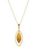 Willow Geo 24k Gold Pendant Necklace