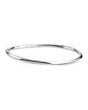 Shiny Silver Squiggle Bangle