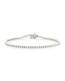 Diamond Tennis Bracelet in 18K White Gold, 2.43 tdcw