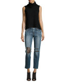 The Billie Boyfriend Slim Ankle Jeans, Leora