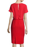 Gwen Short-Sleeve Popover Dress