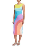 Auralight Colorblock Coverup Midi Dress