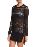 Crochet Zip-Trim Coverup