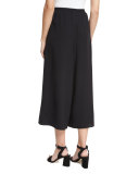 High-Waist Culottes, Black