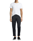 Cargo-Pocket Moto Sweatpants, Black