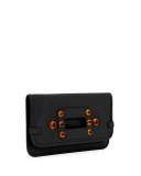 Aragon Studded Fold-Over Clutch Bag