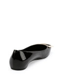 Ballerine Quadrata Trompette Flat, Black