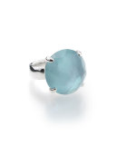 925 Rock Candy Large Round Ring in Denim, Size 7